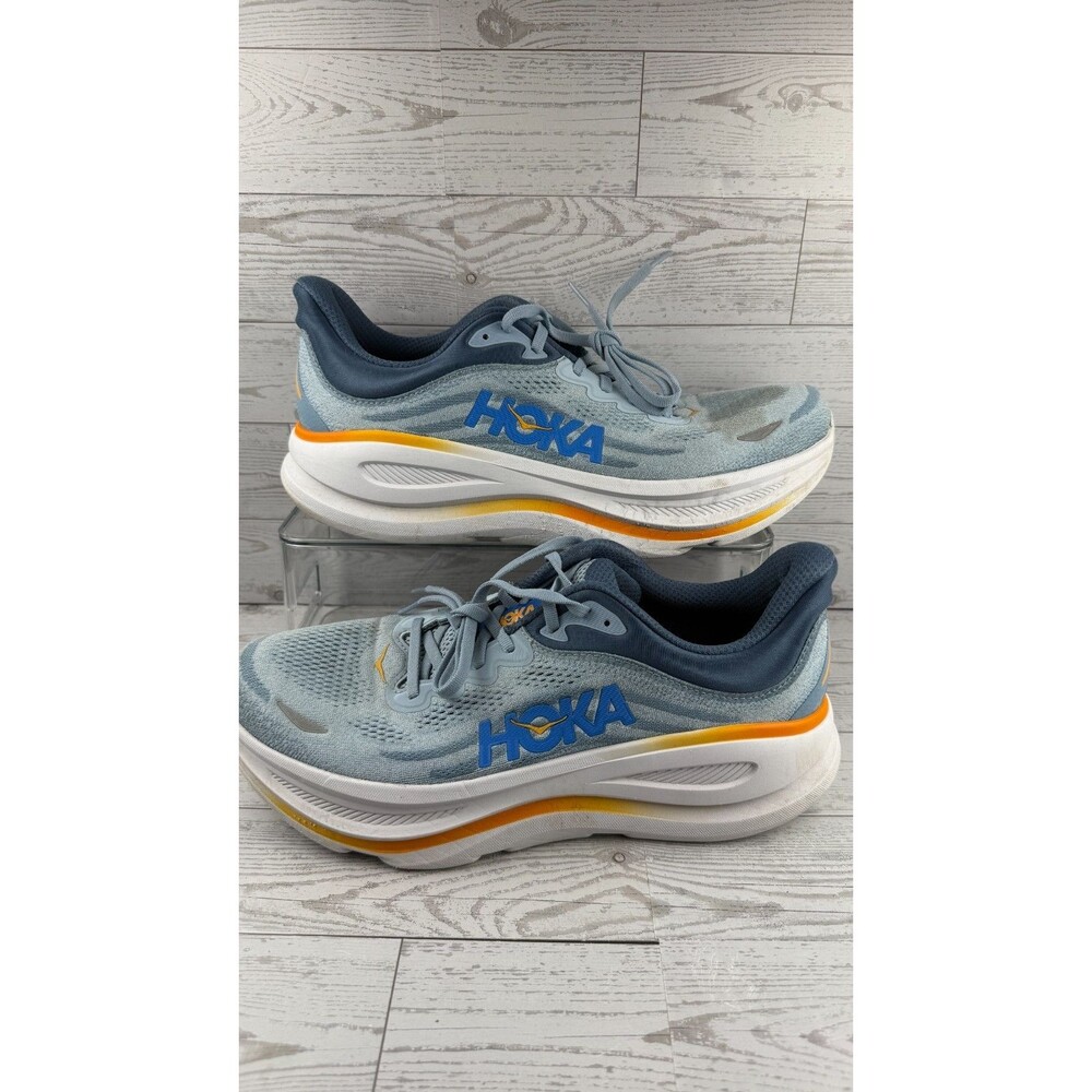 Hoka One One Bondi 9 1162011 Blue US 11.5D Men's Sneakers Running Shoes #728